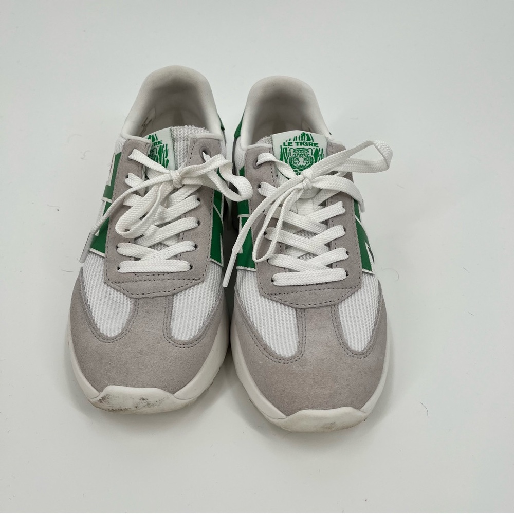 Le Tigre Women's Sneakers in Gray and Green